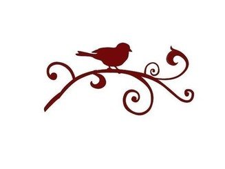 Chickadee on a Branch Vinyl Wall Decal