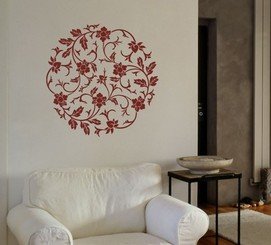 Circle Ornamental Flourish Vinyl Wall Decal