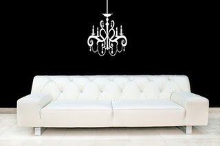 Fancy Chandelier Vinyl Wall Decal