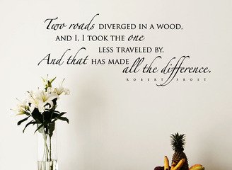 The Road Less Traveled Vinyl Wall Decal