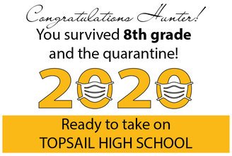 Quarantine Graduate Yard Sign